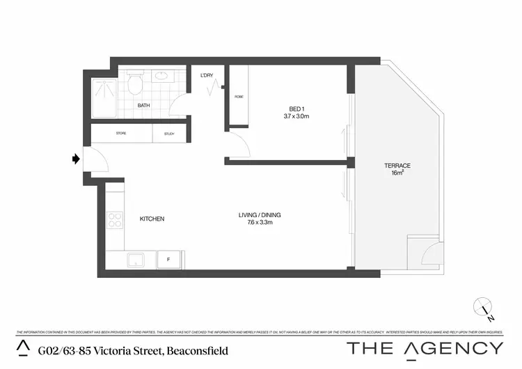 Floorplan of Homely apartment listing, G02/63-85 Victoria Street, Beaconsfield NSW 2015
