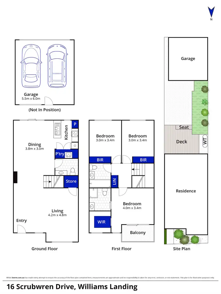 Floorplan of Homely house listing, 16 Scrubwren Drive, Williams Landing VIC 3027