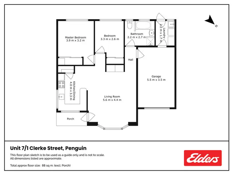 Floorplan of Homely unit listing, 7/1 Clerke Street, Penguin TAS 7316