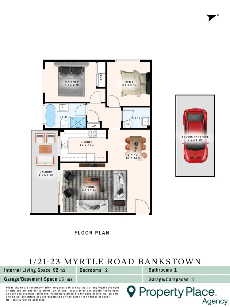 Floorplan of Homely unit listing, 1/21-23 Myrtle Road, Bankstown NSW 2200