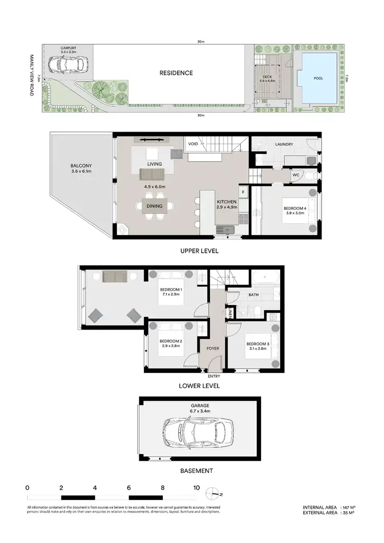 Floorplan of Homely semi-detached listing, 13A Manly View Road, Killcare Heights NSW 2257