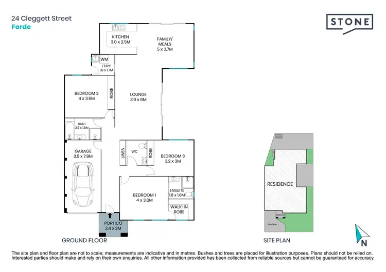 Floorplan of Homely house listing, 24 Cleggett Street, Forde ACT 2914