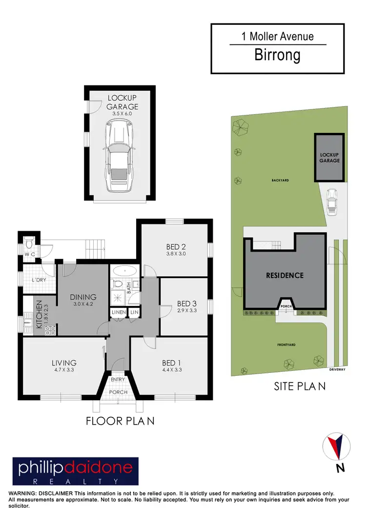 Floorplan of Homely house listing, 1 Moller Avenue, Birrong NSW 2143