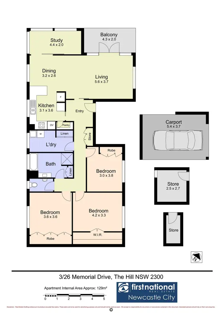 Floorplan of Homely unit listing, 3/26 Memorial Drive, The Hill NSW 2300