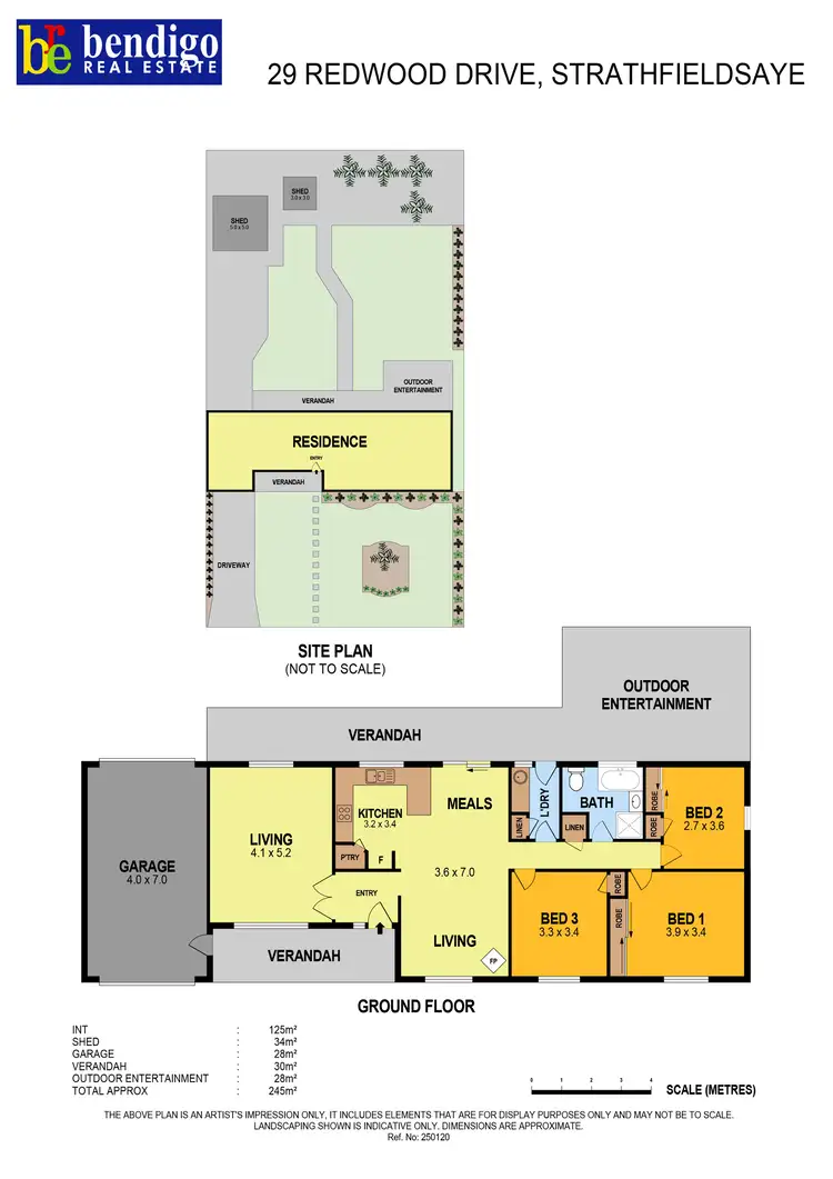 Floorplan of Homely house listing, 29 Redwood Drive, Strathfieldsaye VIC 3551