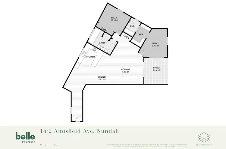 Floorplan of Homely apartment listing, 14/2-4 Amisfield Avenue, Nundah QLD 4012