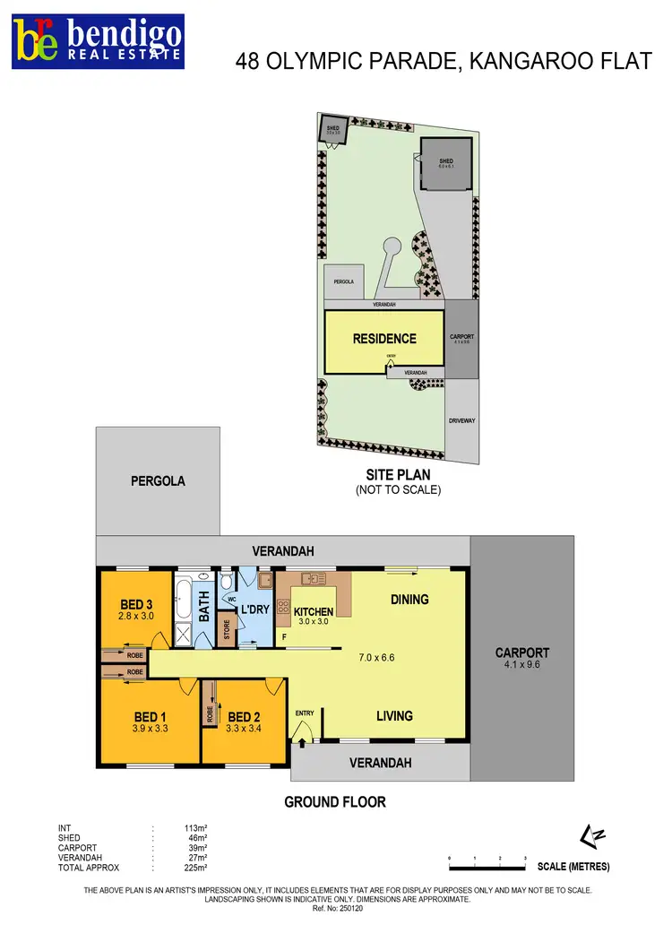 Floorplan of Homely house listing, 48 Olympic Parade, Kangaroo Flat VIC 3555