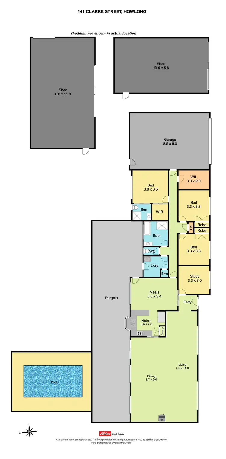 Floorplan of Homely house listing, 141 Clarke Street, Howlong NSW 2643