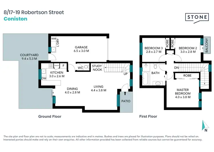 Floorplan of Homely townhouse listing, 8/17-19 Robertson Street, Coniston NSW 2500
