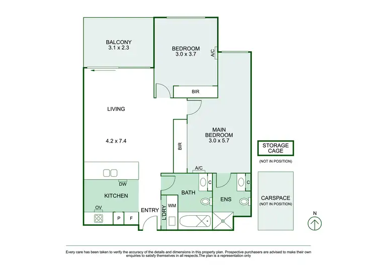 Floorplan of Homely apartment listing, 107/5-7 Kooyong Road, Armadale VIC 3143