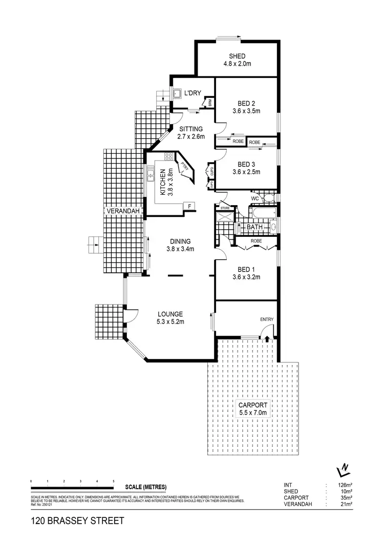 Floorplan of Homely house listing, 120 Brassey Street, Maryborough VIC 3465