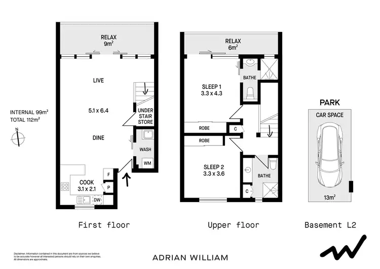 Floorplan of Homely apartment listing, 8/198-204 Marrickville Road, Marrickville NSW 2204
