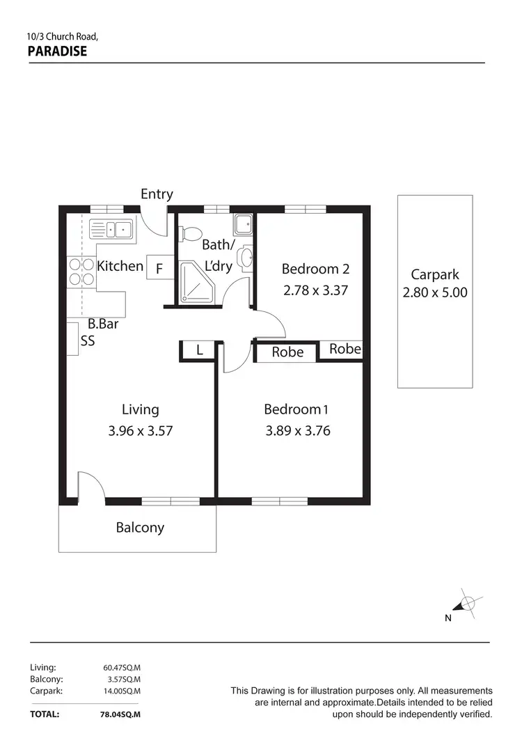 Floorplan of Homely house listing, 10/3 Church Road, Paradise SA 5075