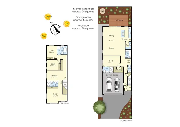 Floorplan of Homely house listing, 3B Cricklewood Avenue, Frankston VIC 3199