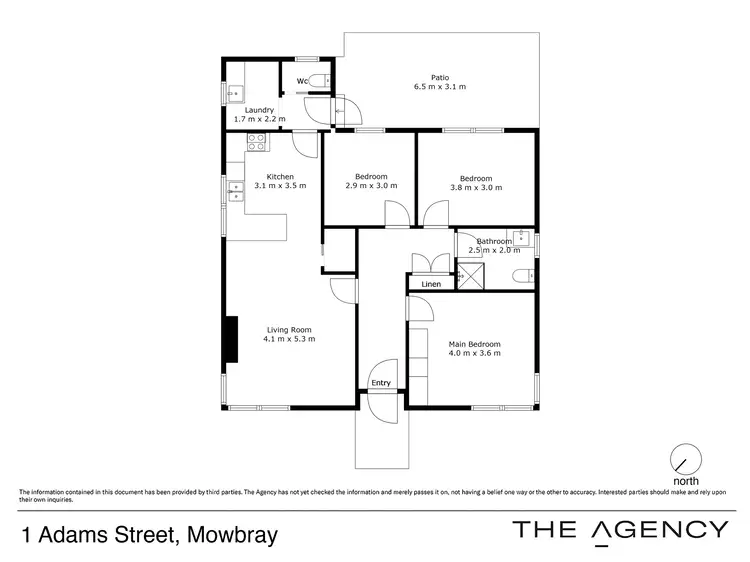 Floorplan of Homely house listing, 1 Adams Street, Mowbray TAS 7248