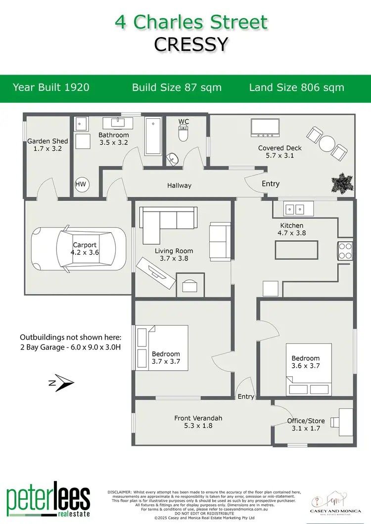 Floorplan of Homely house listing, 4 Charles Street, Cressy TAS 7302