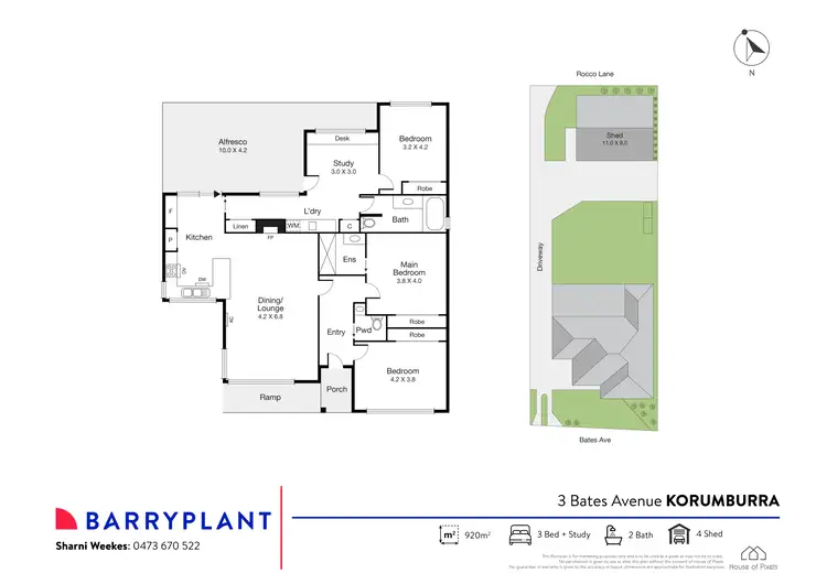 Floorplan of Homely house listing, 3 Bates Avenue, Korumburra VIC 3950