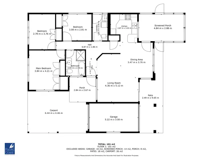 Floorplan of Homely house listing, 3A Wilson Street, Tuncurry NSW 2428