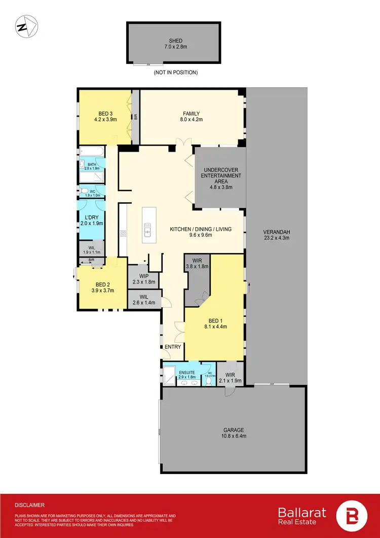Floorplan of Homely house listing, 7 Ada Rose Heights, Brown Hill VIC 3350