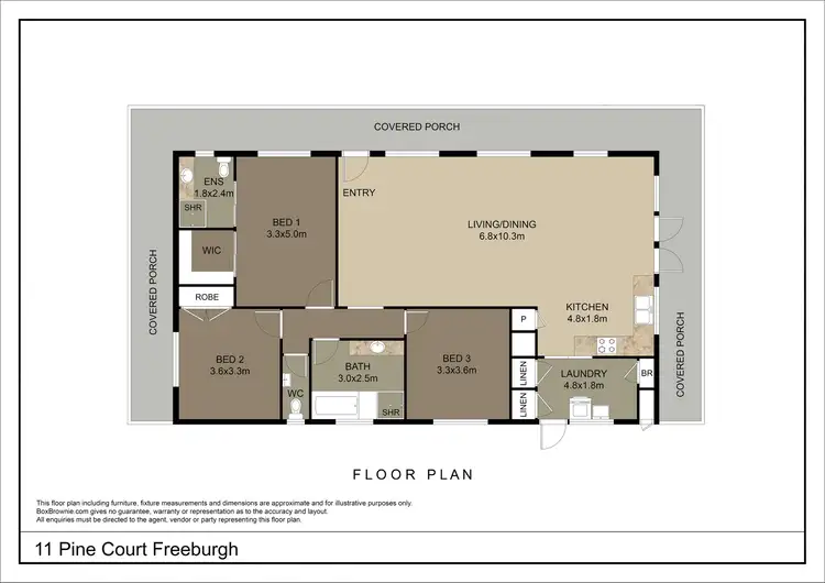 Floorplan of Homely house listing, 11 Pine Court, Freeburgh VIC 3741