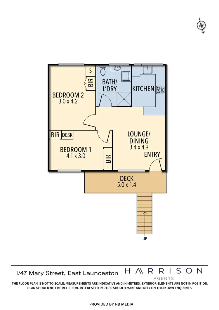 Floorplan of Homely apartment listing, 1/47 Mary Street, East Launceston TAS 7250