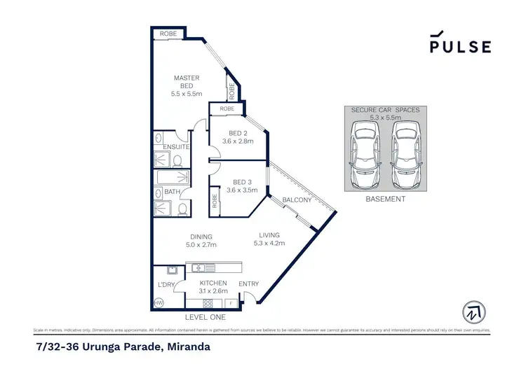 Floorplan of Homely unit listing, 7/32-36 Urunga Parade, Miranda NSW 2228