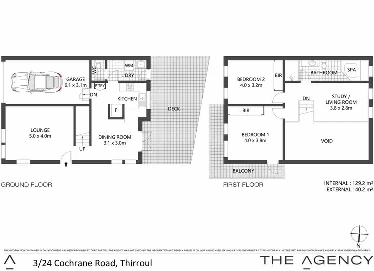 Floorplan of Homely townhouse listing, 3/24 Cochrane Road, Thirroul NSW 2515