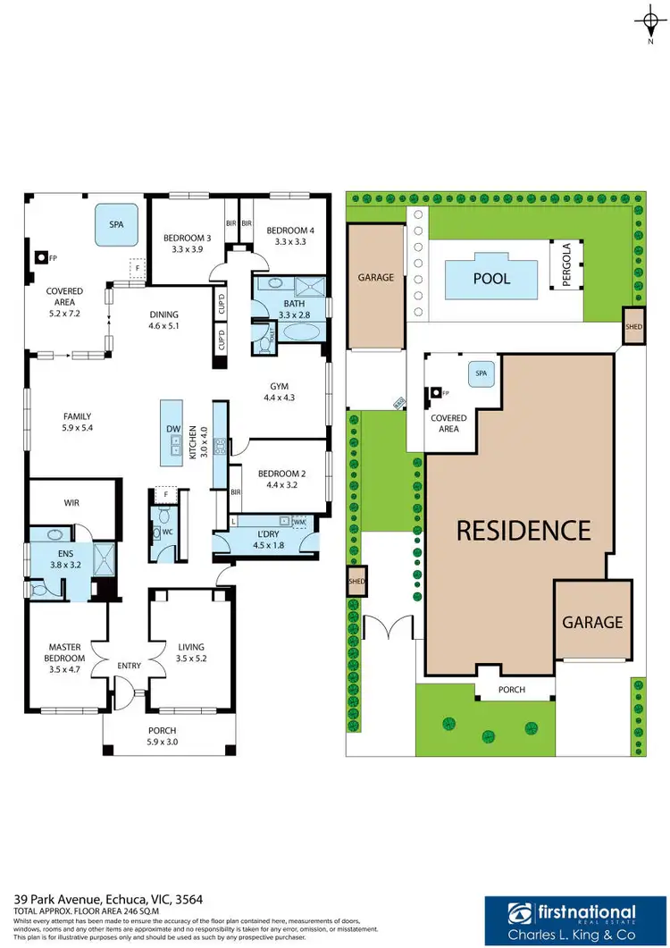 Floorplan of Homely house listing, 39 Park Avenue, Echuca VIC 3564