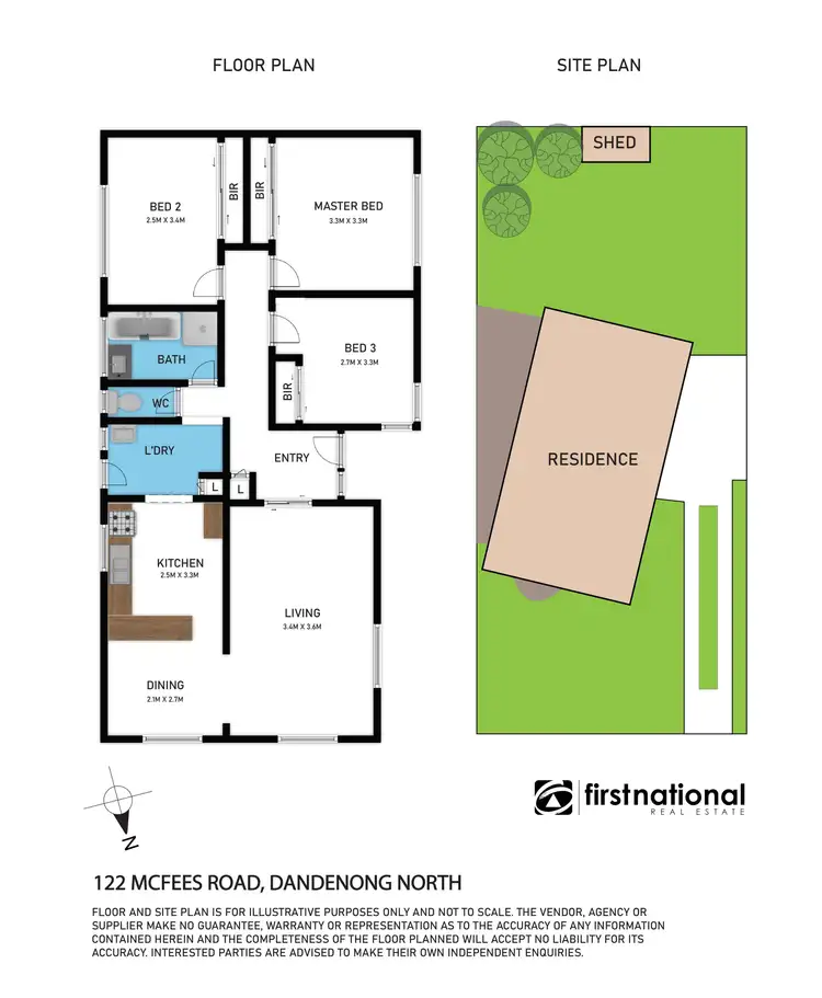 Floorplan of Homely house listing, 122 Mcfees Road, Dandenong North VIC 3175
