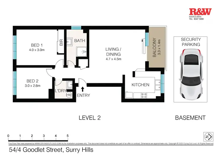 Floorplan of Homely apartment listing, 54/4 Goodlet Street, Surry Hills NSW 2010