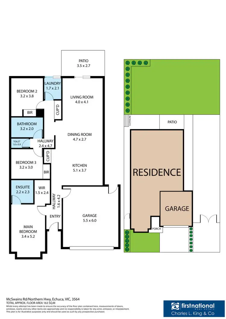 Floorplan of Homely house listing, 62 Mcswain Road, Echuca VIC 3564