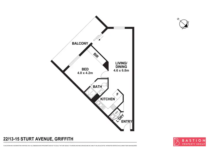 Floorplan of Homely unit listing, 22/13-15 Sturt Avenue, Griffith ACT 2603