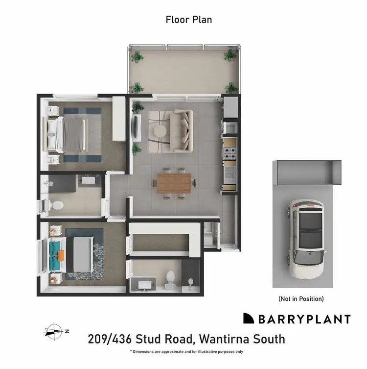 Floorplan of Homely apartment listing, 209/436 Stud Road, Wantirna South VIC 3152
