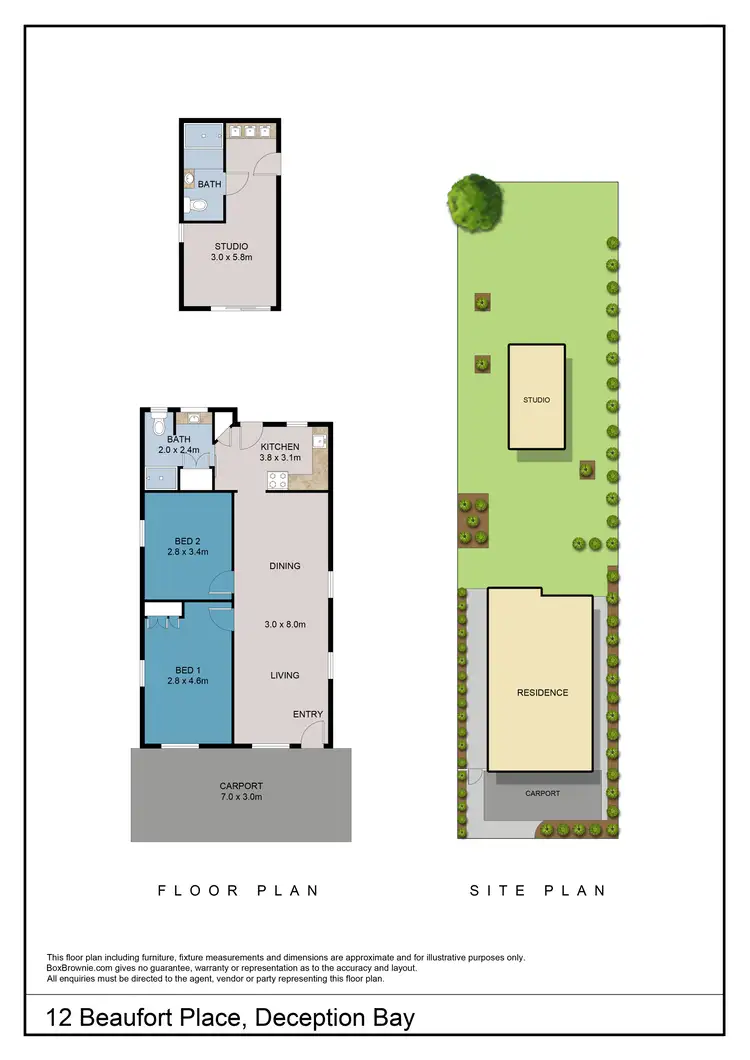 Floorplan of Homely house listing, 12 Beaufort Place, Deception Bay QLD 4508