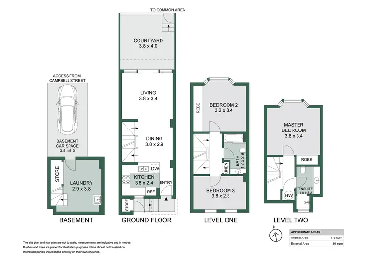 Floorplan of Homely townhouse listing, 18 Goodchap Street, Surry Hills NSW 2010