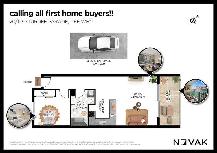 Floorplan of Homely apartment listing, 20/1-3 Sturdee Parade, Dee Why NSW 2099