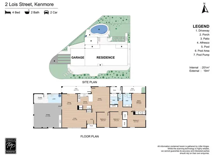 Floorplan of Homely house listing, 2 Lois Street, Kenmore QLD 4069