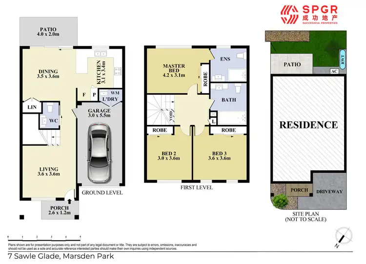 Floorplan of Homely townhouse listing, 7 Sawle Glade, Marsden Park NSW 2765