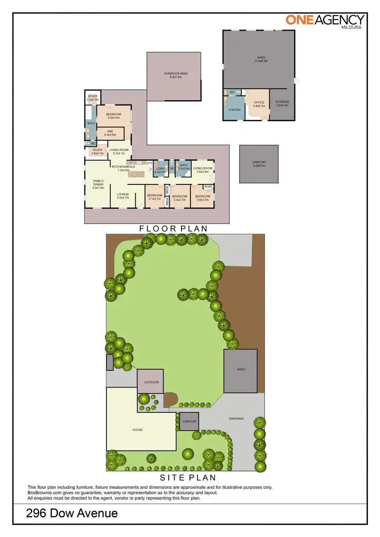 Floorplan of Homely house listing, 296 Dow Avenue, Cabarita VIC 3505