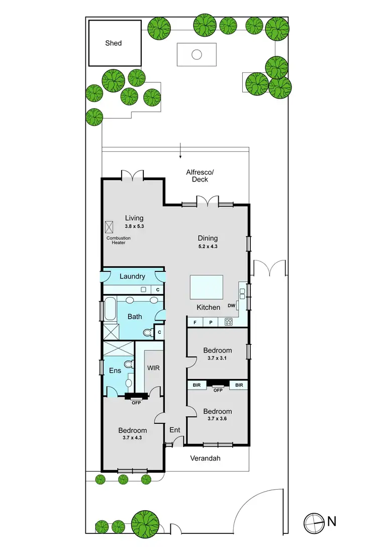 Floorplan of Homely house listing, 17 Downing Street, Oakleigh VIC 3166