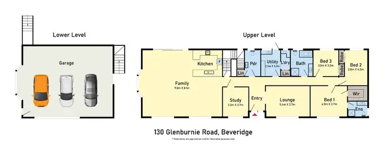Floorplan of Homely rural property listing, 130 Glenburnie Road, Beveridge VIC 3753