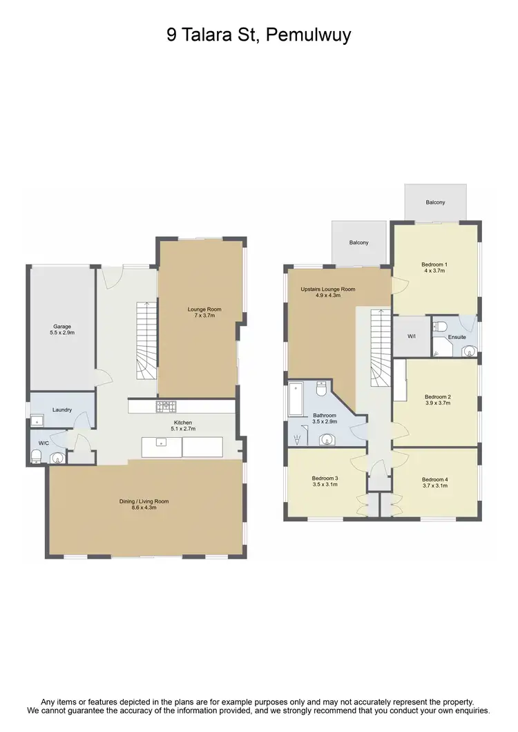 Floorplan of Homely house listing, 9 Talara Street, Pemulwuy NSW 2145