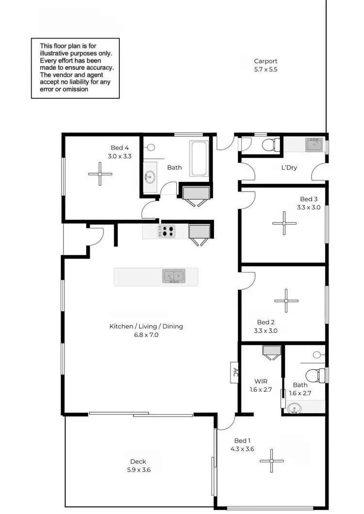 Floorplan of Homely house listing, 2/127 Esplanade, Coffin Bay SA 5607