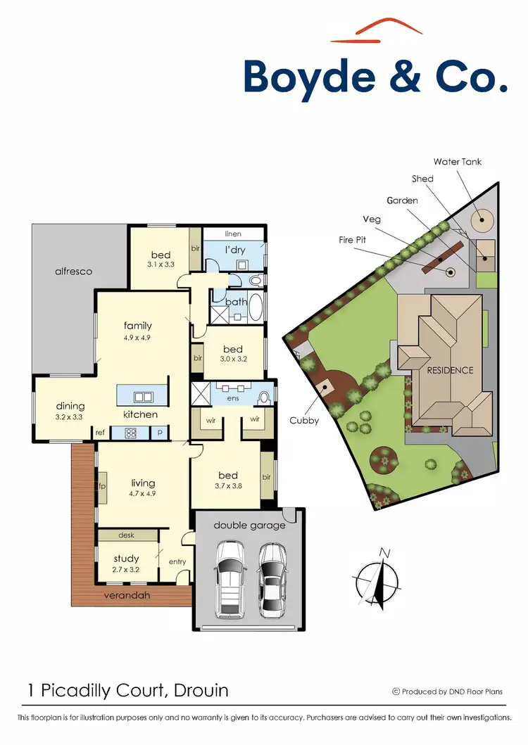 Floorplan of Homely house listing, 1 Picadilly Court, Drouin VIC 3818