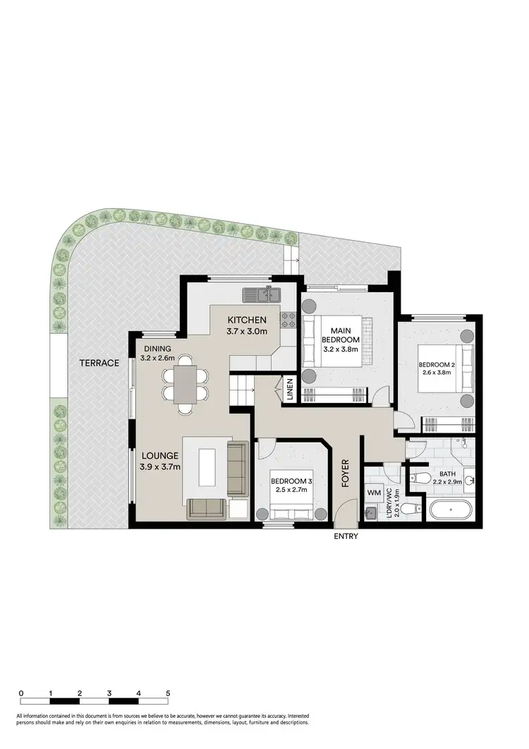 Floorplan of Homely apartment listing, 5/206 Willarong Road, Caringbah NSW 2229