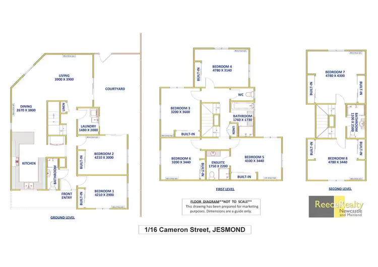 Floorplan of Homely house listing, 1/16 Cameron Street, Jesmond NSW 2299