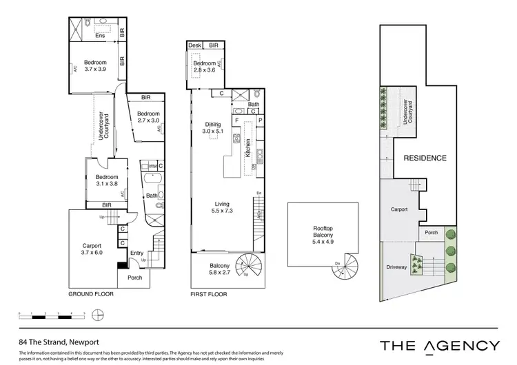 Floorplan of Homely house listing, 84 The Strand, Newport VIC 3015
