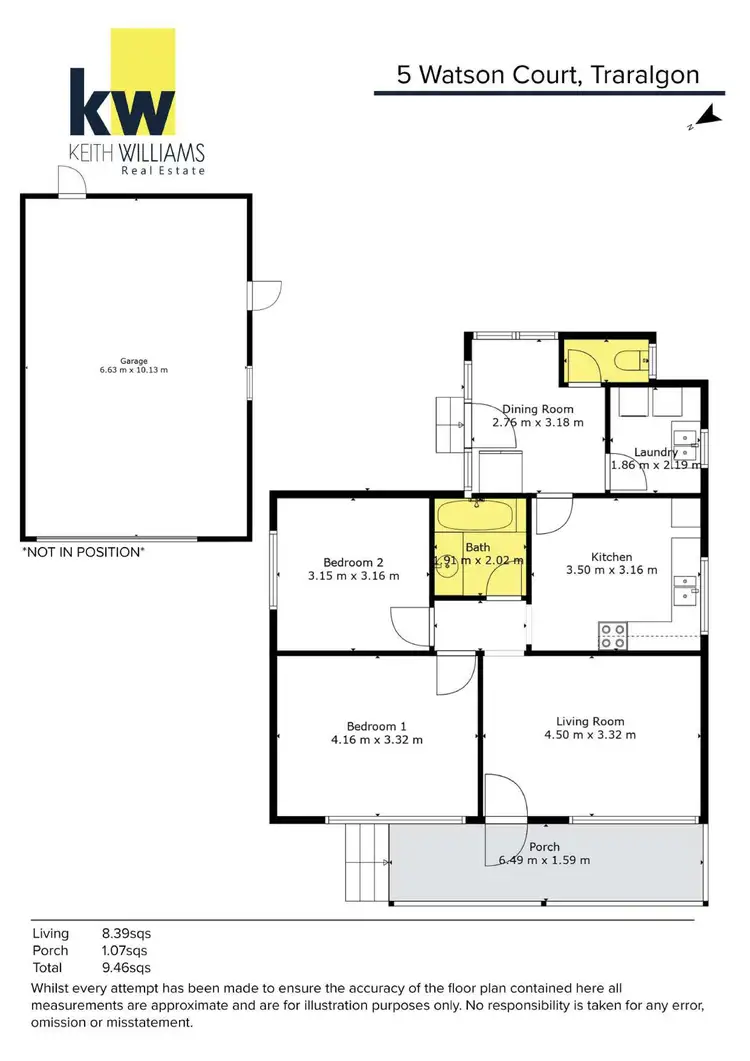 Floorplan of Homely house listing, 5 Watson Court, Traralgon VIC 3844