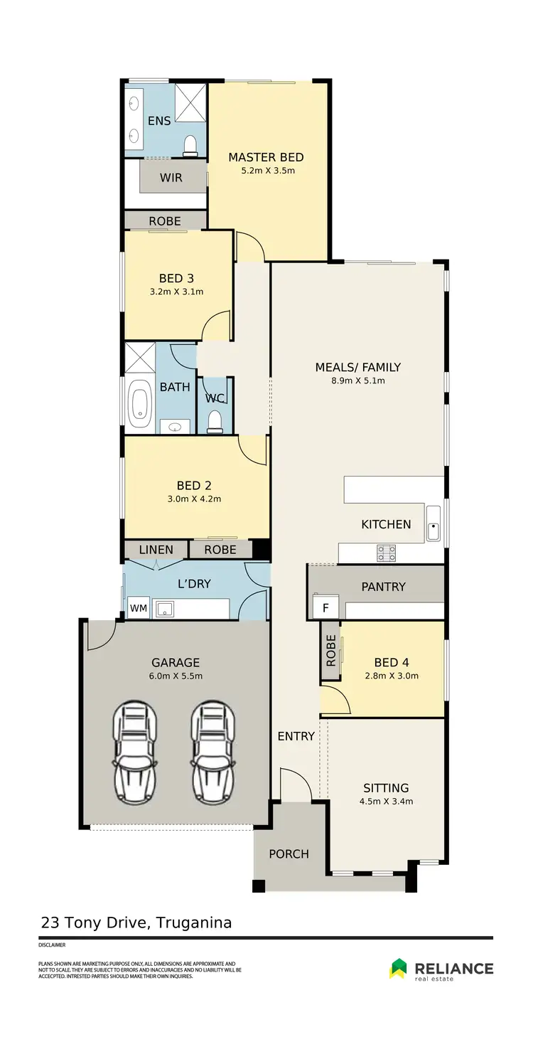 Floorplan of Homely house listing, 23 Tony Drive, Truganina VIC 3029