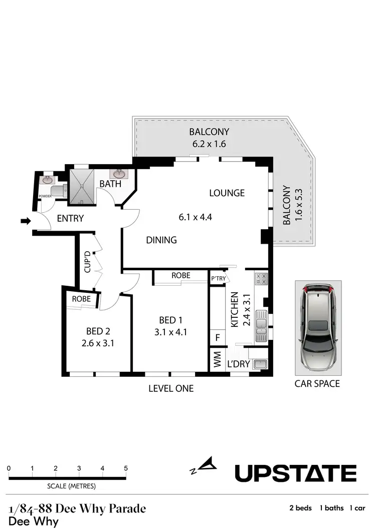 Floorplan of Homely unit listing, 1/84-88 Dee Why Parade, Dee Why NSW 2099